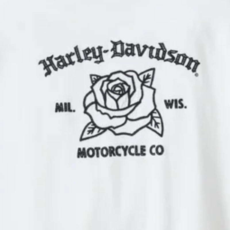 Women's H-D Rosebud Pocket Tee