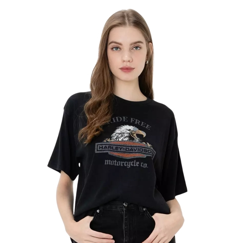 Women’s Ride Free Eagle Oversized Tee