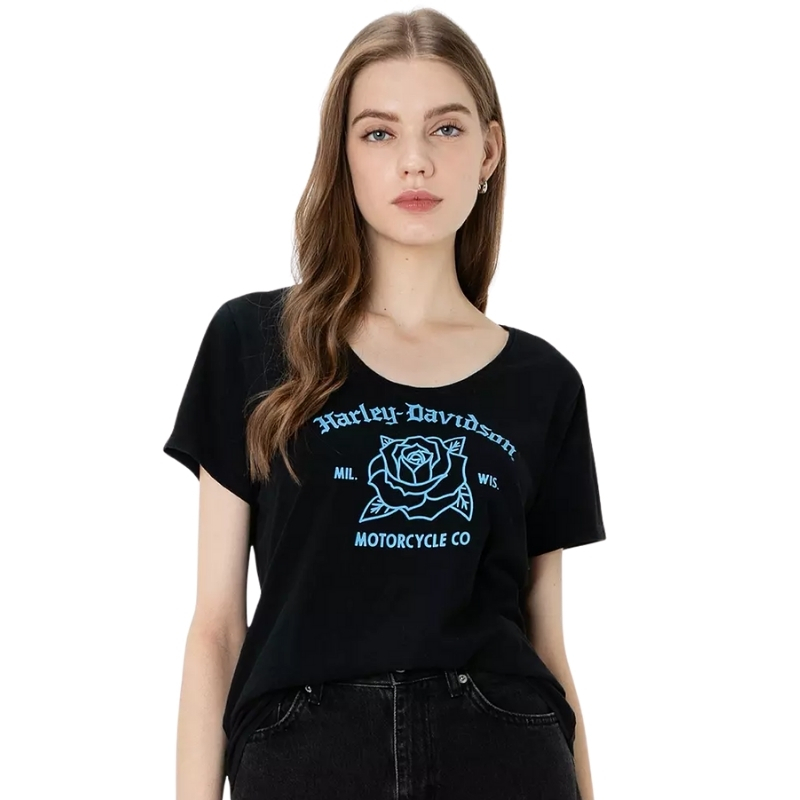 Women's United V-Neck Rosebud Tee
