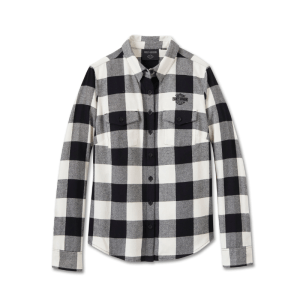 Women's Retro Long Sleeve Flannel Shirt
