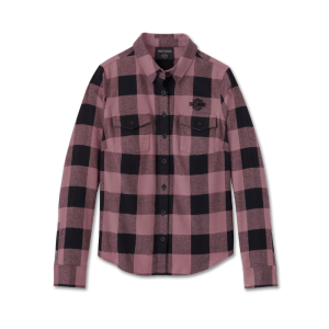 Women's Retro Long Sleeve Flannel Shirt