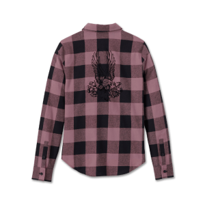 Women's Retro Long Sleeve Flannel Shirt