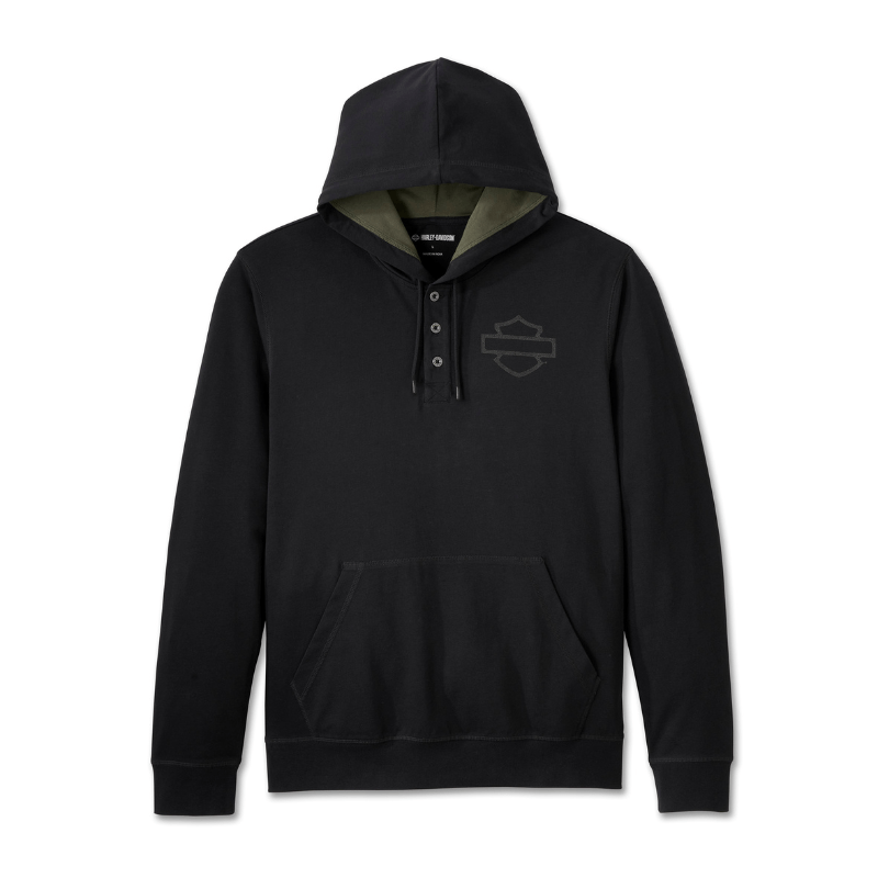 Cowboy Rider Hooded Henley