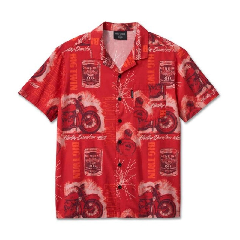 Men's Roaring Aloha Short Sleeve Shirt