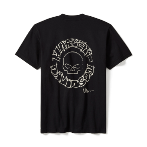 Willie G Circle Skull Sketch Art Short Sleeve