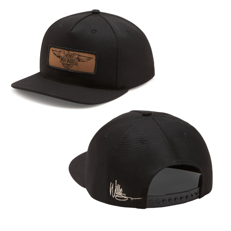 Willie G. Silver Wings Leather Patch Adjustable Baseball Cap