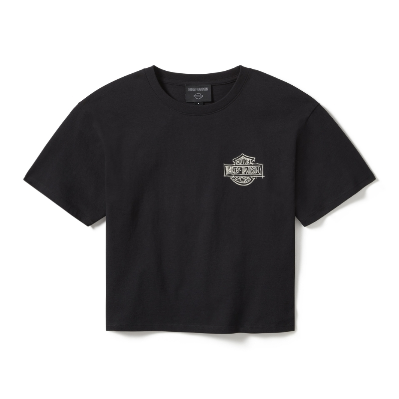 Women's In the Wind Rider Sketch Art Boxy Tee