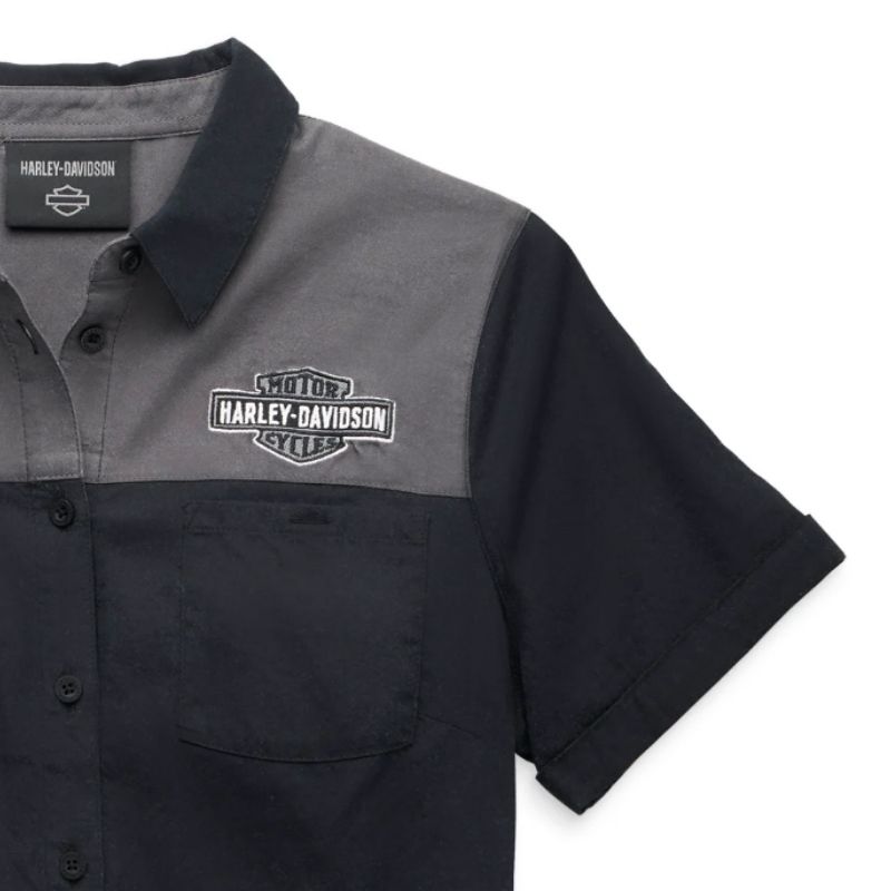 Women's Modern Mechanic colourblock Shirt