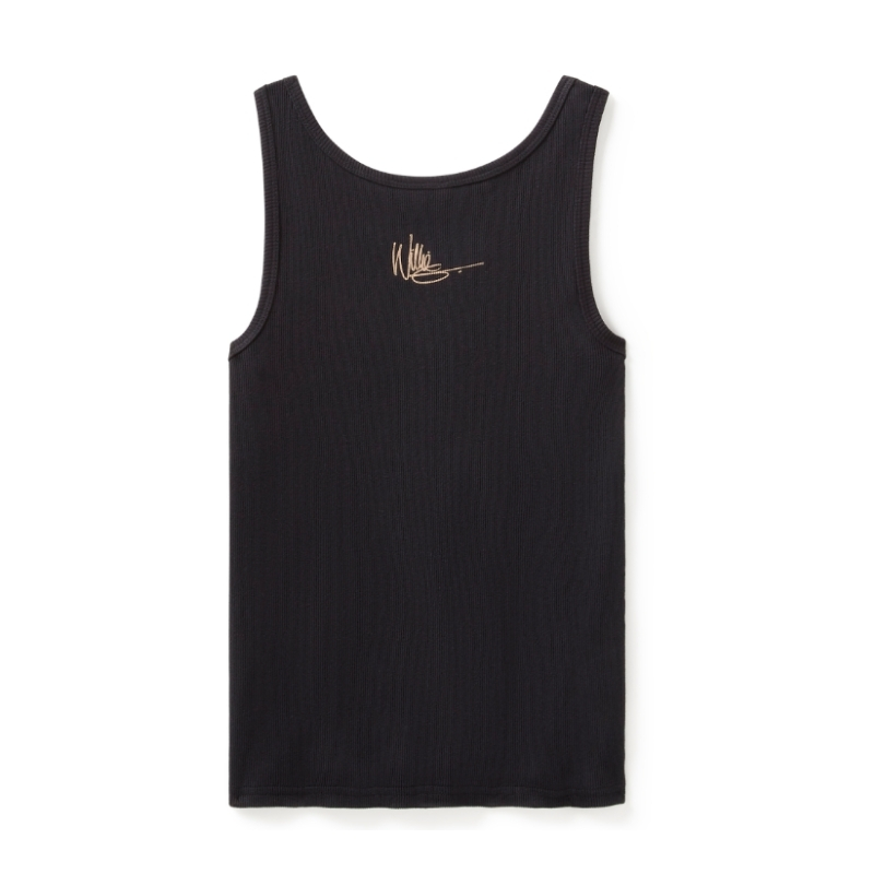 Women's Willie G Circle Skull Sketch Art Ribbed Tank