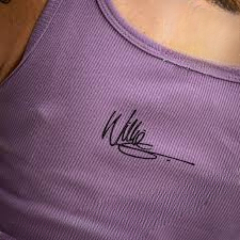 Women's Willie G Circle Skull Sketch Art Ribbed Tank