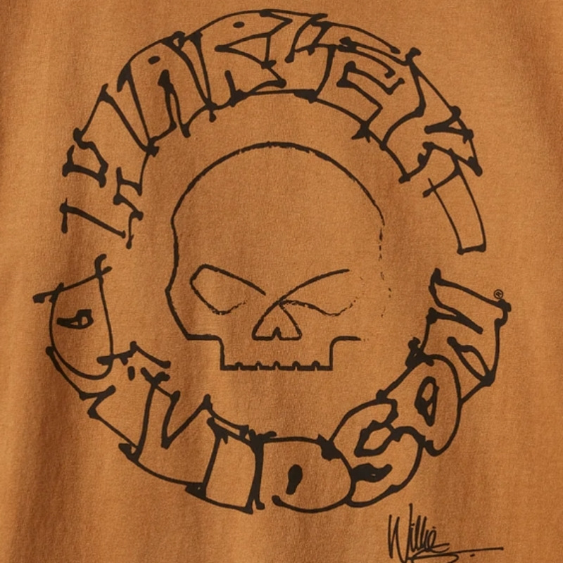 Willie G Circle Skull Sketch Art Short Sleeve