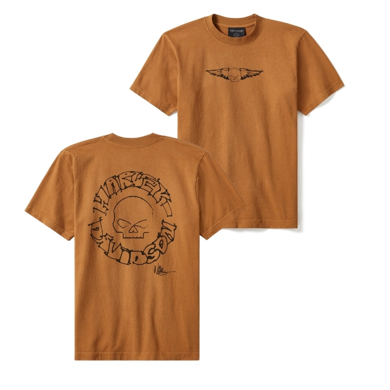 Willie G Circle Skull Sketch Art Short Sleeve