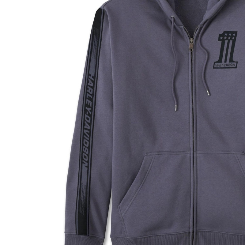 Men's #1 Racer Zip-Up Hoodie
