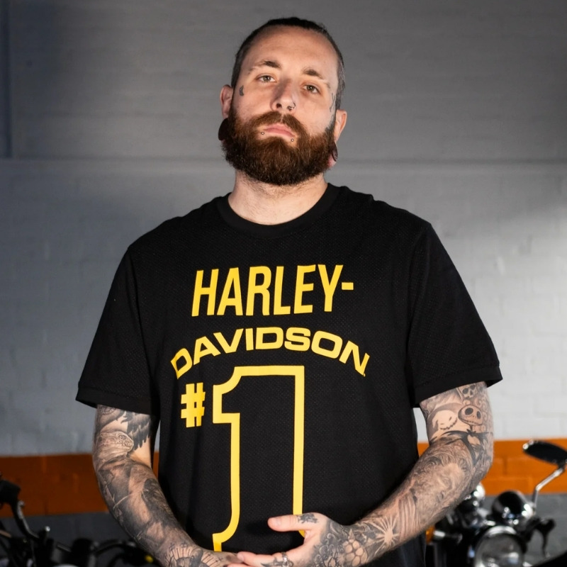 Men's #1 Racing Mesh Ringer Tee