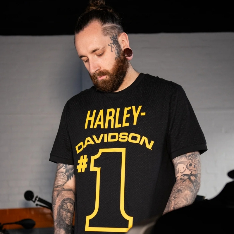 Men's #1 Racing Mesh Ringer Tee