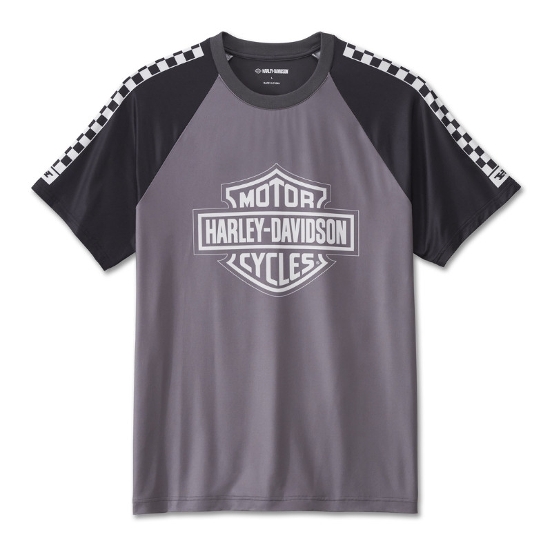Men's Bar & Shield Raglan Short Sleeve Tee