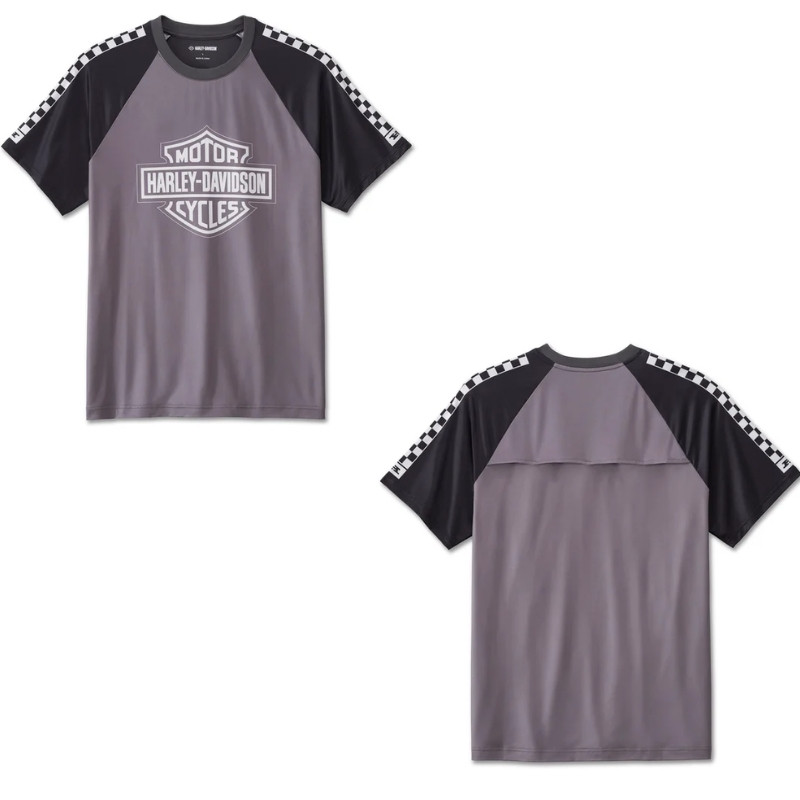 Men's Bar & Shield Raglan Short Sleeve Tee