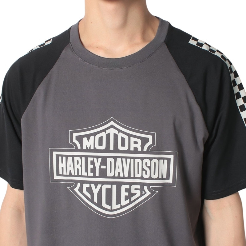 Men's Bar & Shield Raglan Short Sleeve Tee