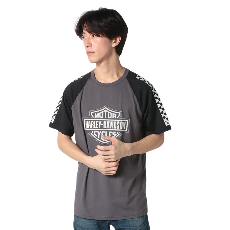 Men's Bar & Shield Raglan Short Sleeve Tee