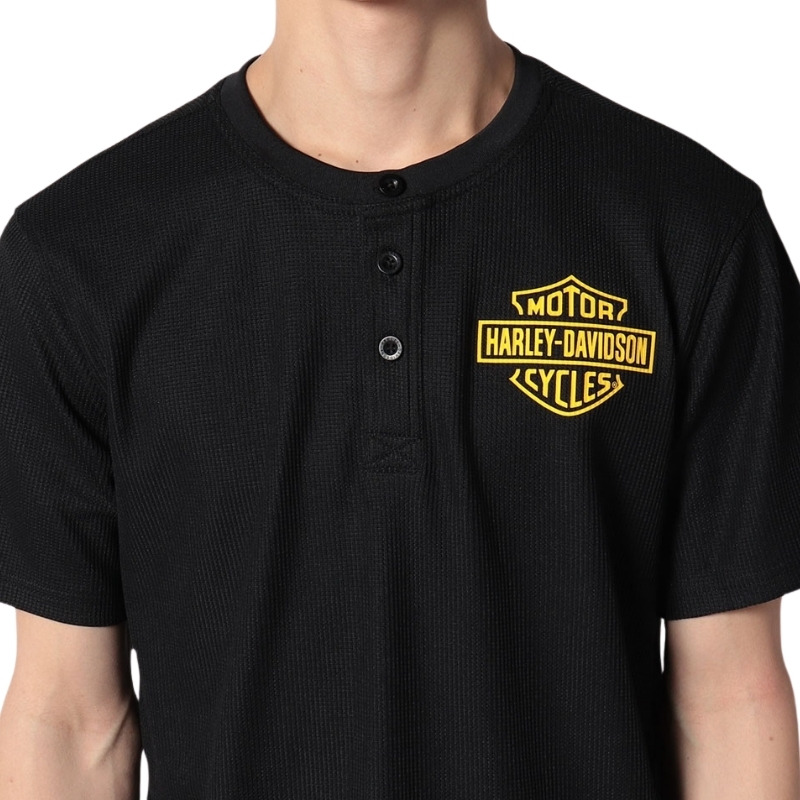 Men's Bar & Shield Racing Short Sleeve Henley