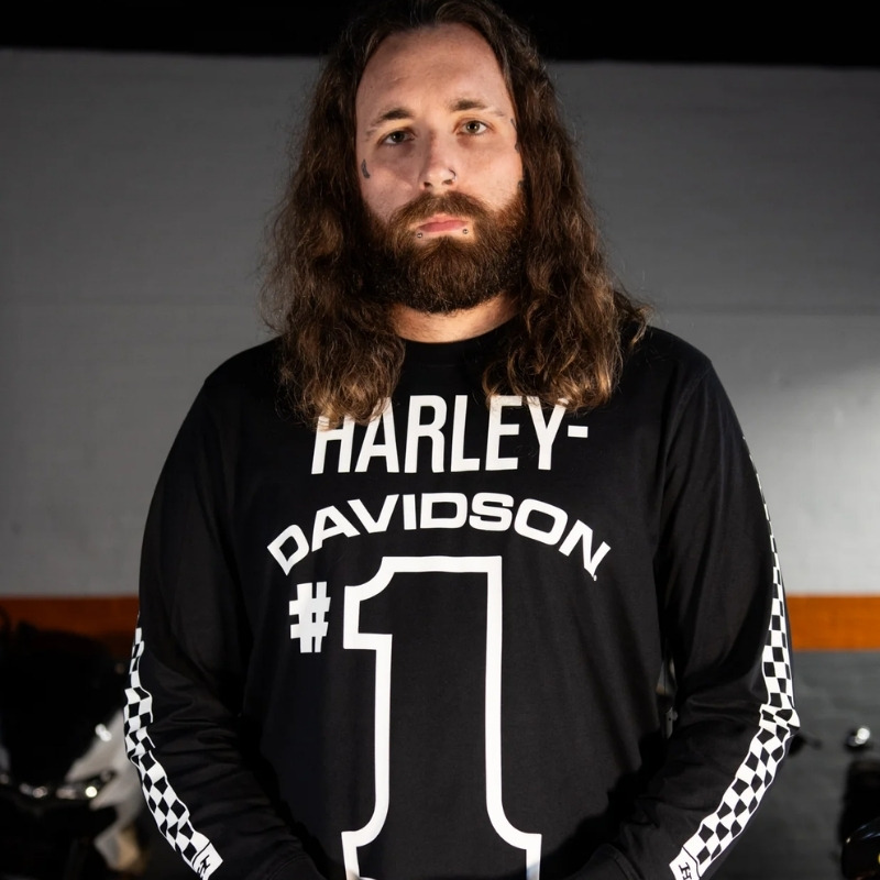 Men's #1 Racing Long Sleeve Tee