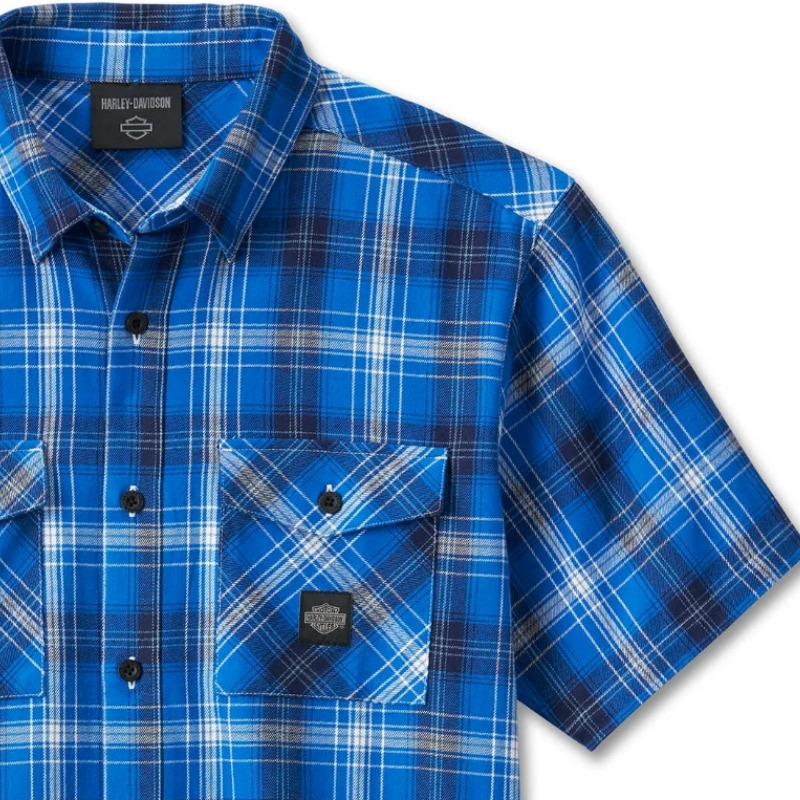 Men's Backing It In Short Sleeve Plaid Shirt