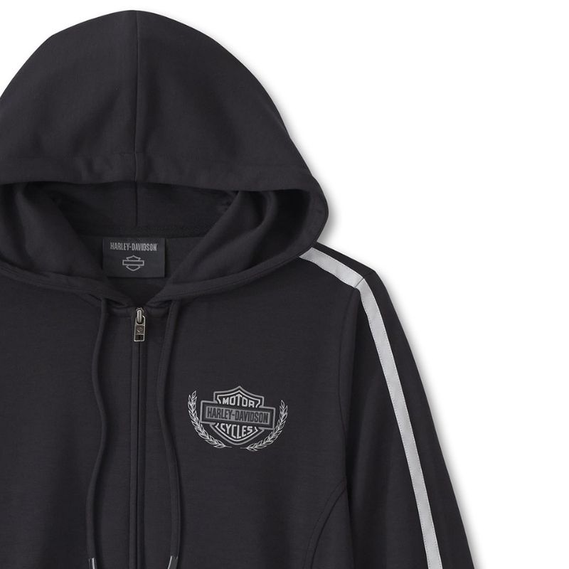 Women's Racing Scuba Zip Front Hoodie