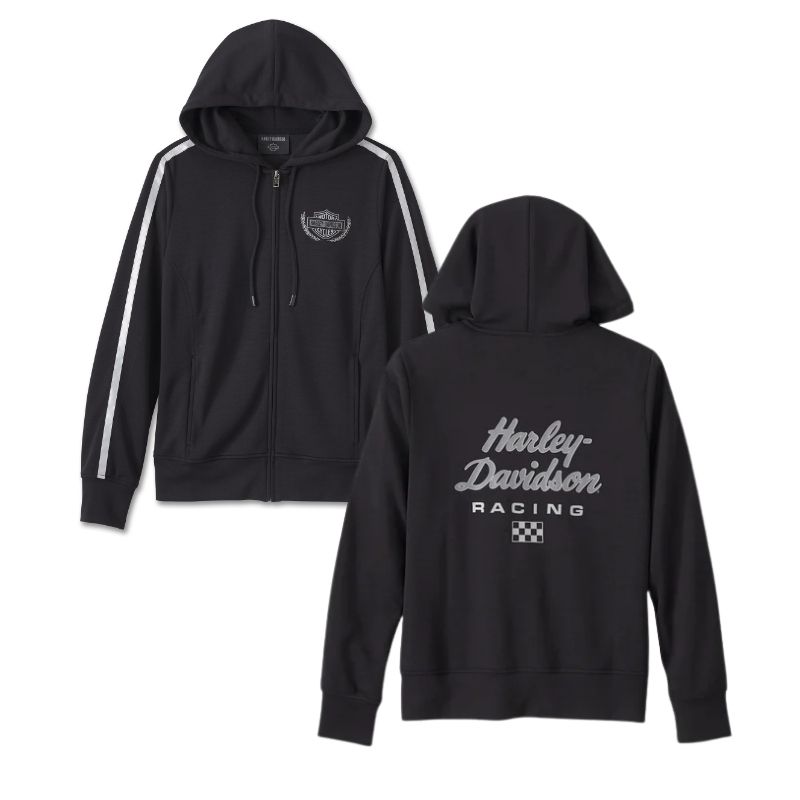 Women's Racing Scuba Zip Front Hoodie
