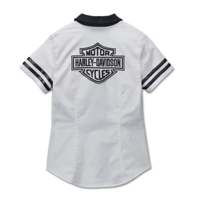 Women's Bar & Shield Zip Front Shirt