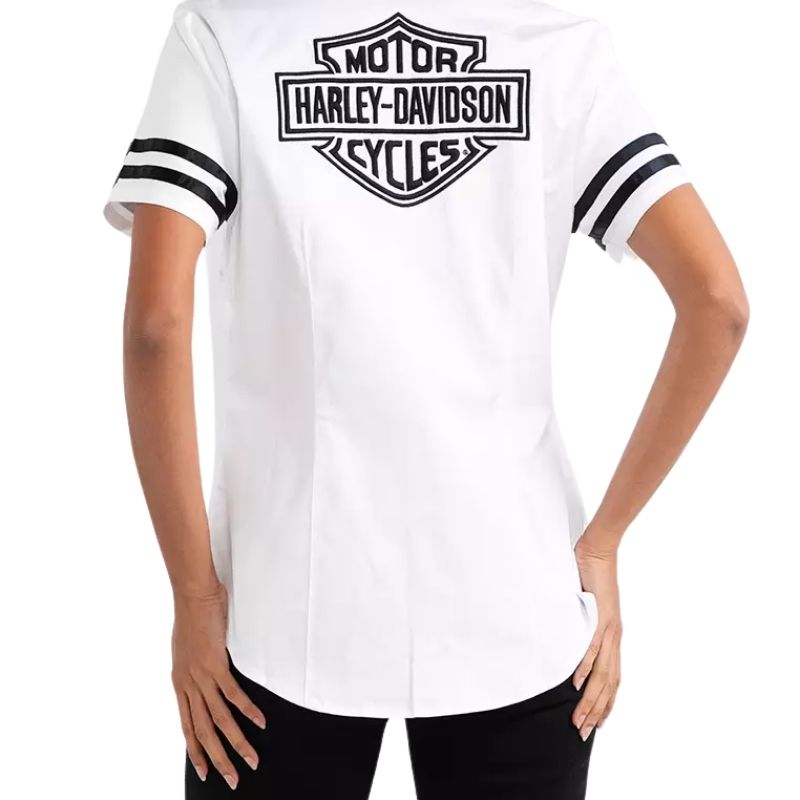 Women's Bar & Shield Zip Front Shirt