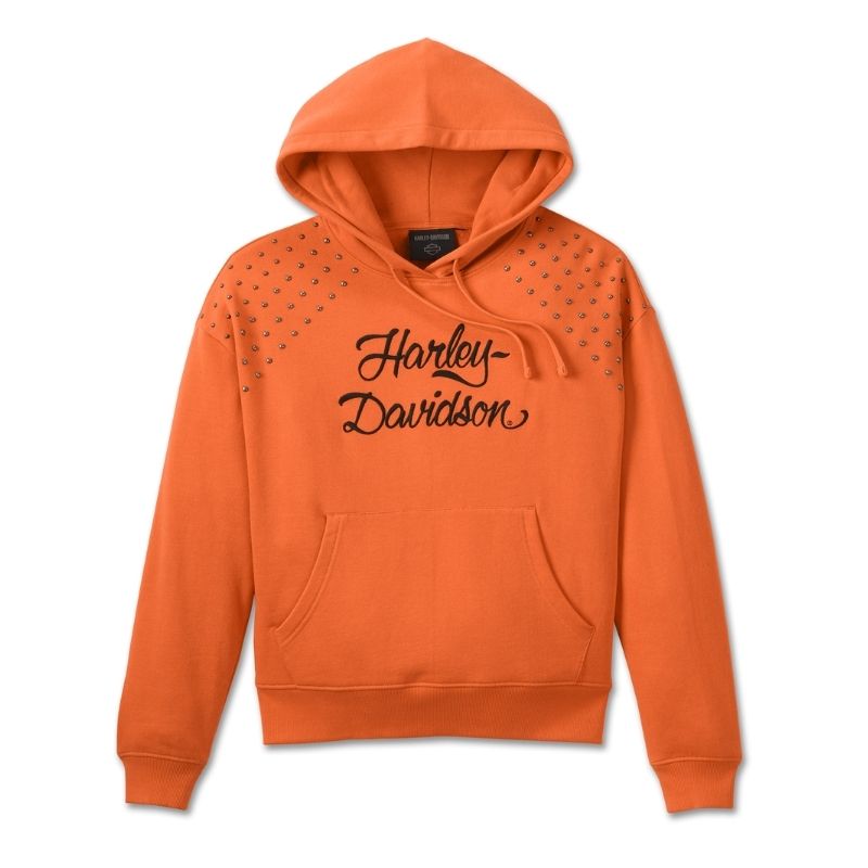 Women's Studded Out Pull Over Hoodie