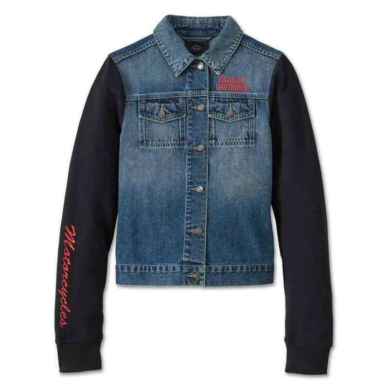 Women's Crimson Bird Jean Jacket