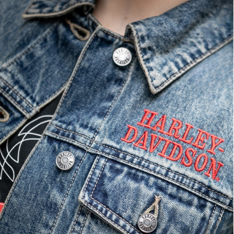 Women's Crimson Bird Jean Jacket