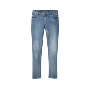 Women's Studded Out Embellished Denim Bottoms