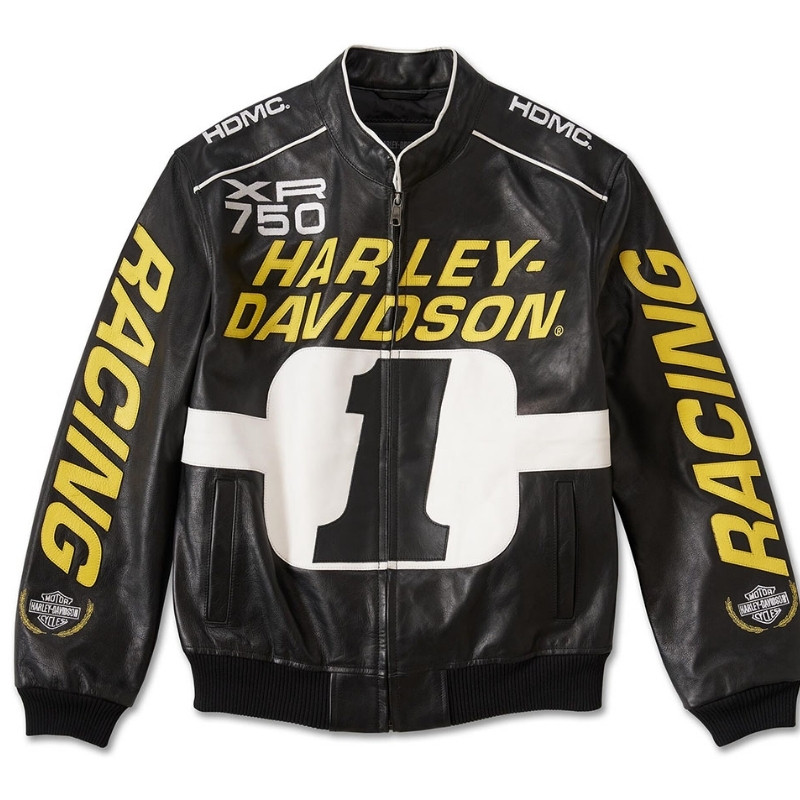 Men's Start Your Engines Leather Racing Jacket