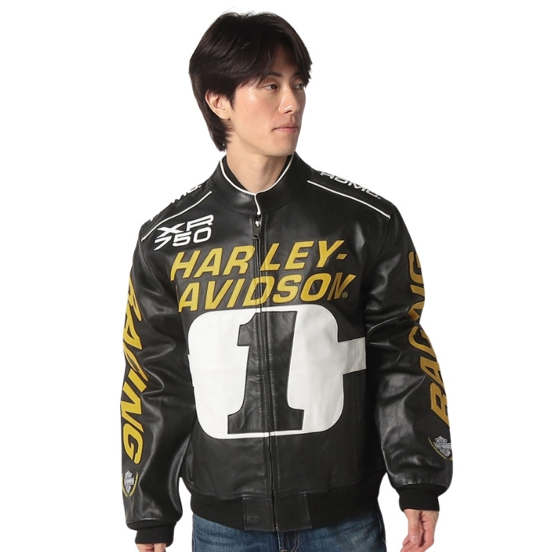 Men's Start Your Engines Leather Racing Jacket