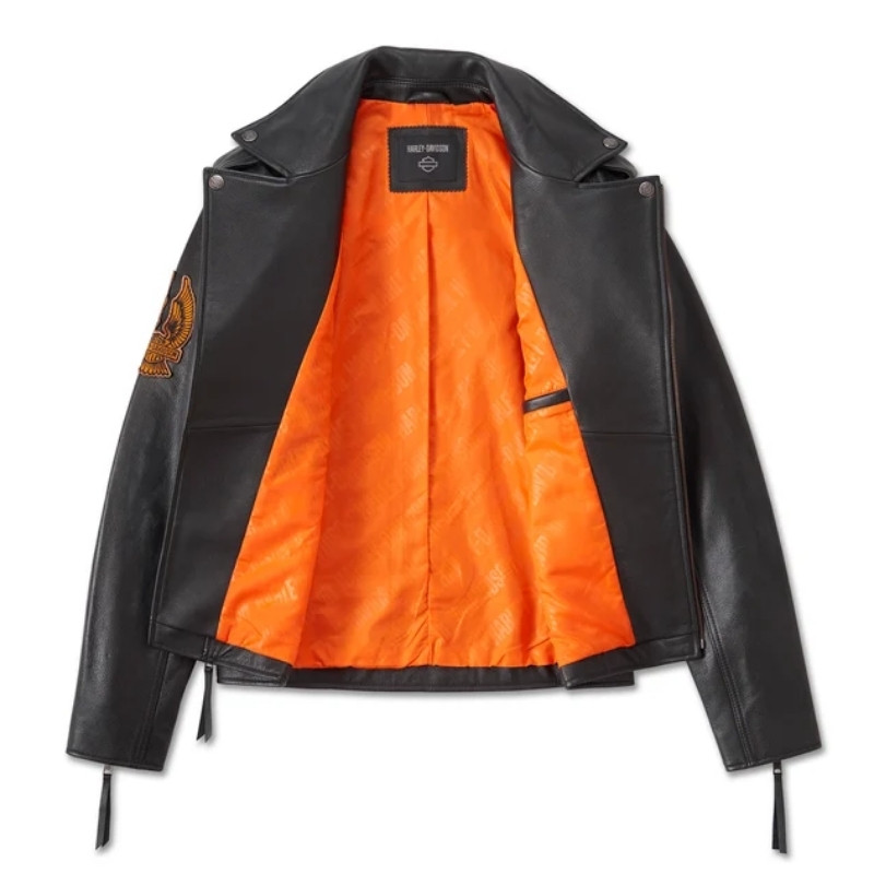 Men's Burning Eagle Leather Jacket