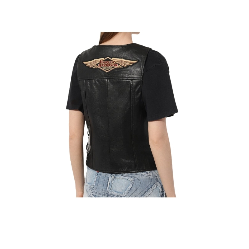 Women’s 120th Anniversary Laced Side Leather Vest