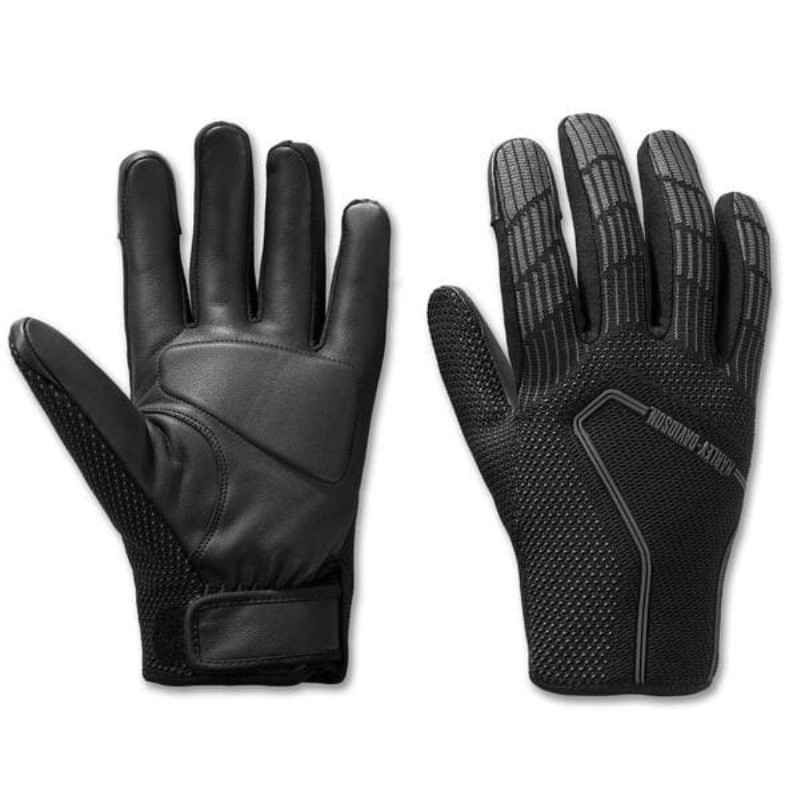 Mens H-D Dyna Knit Riding Gloves