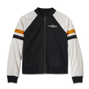 Women's Stacked Bar & Shield Bomber Jacket