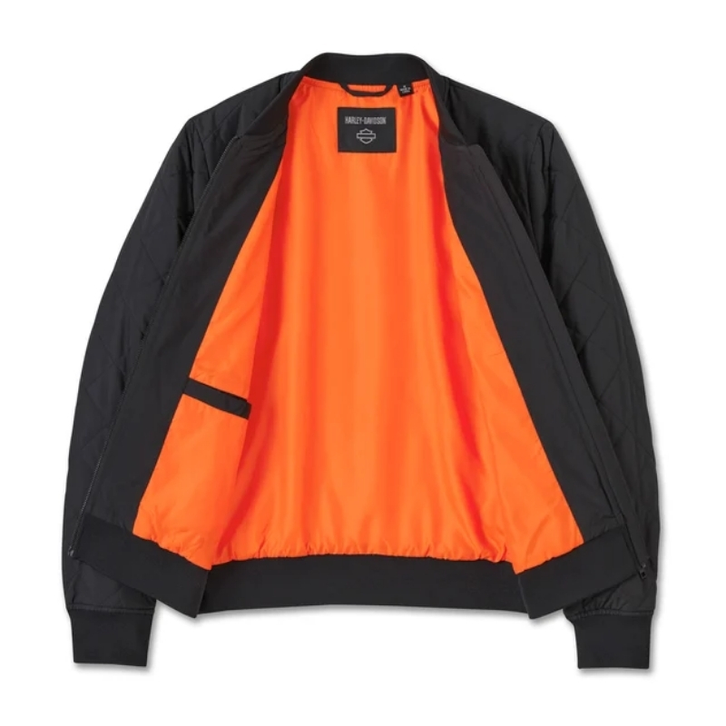 Women's Old English Rose Quilted Bomber