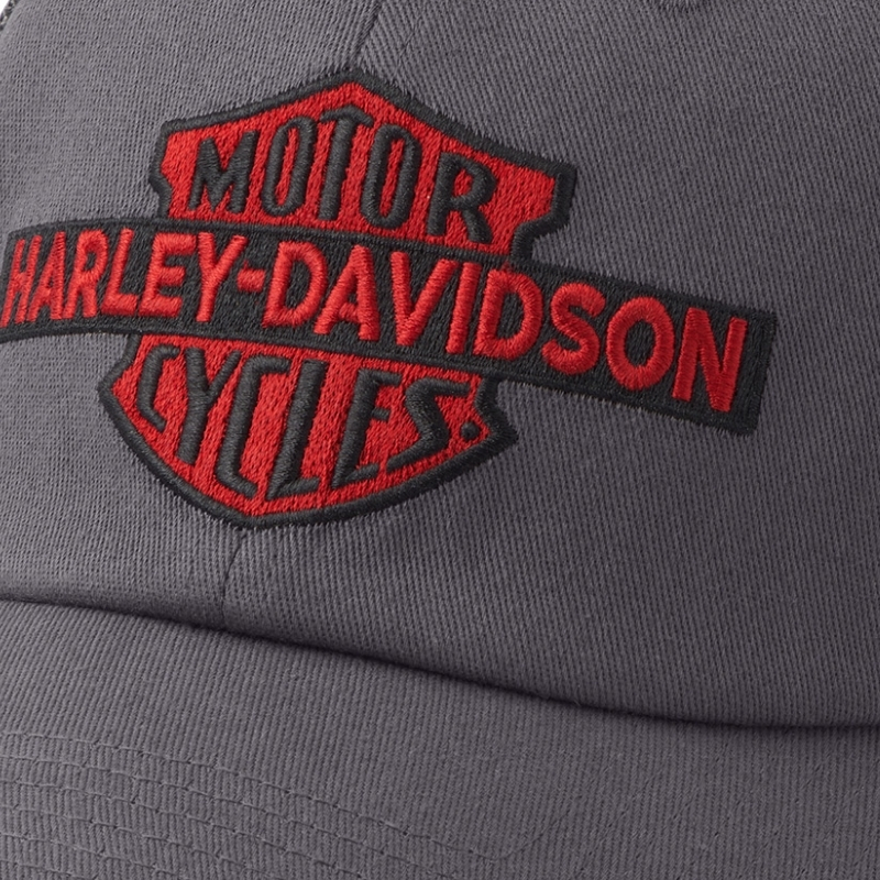 H-D Oil Can Bar & Shield Stretch-Fit Cap
