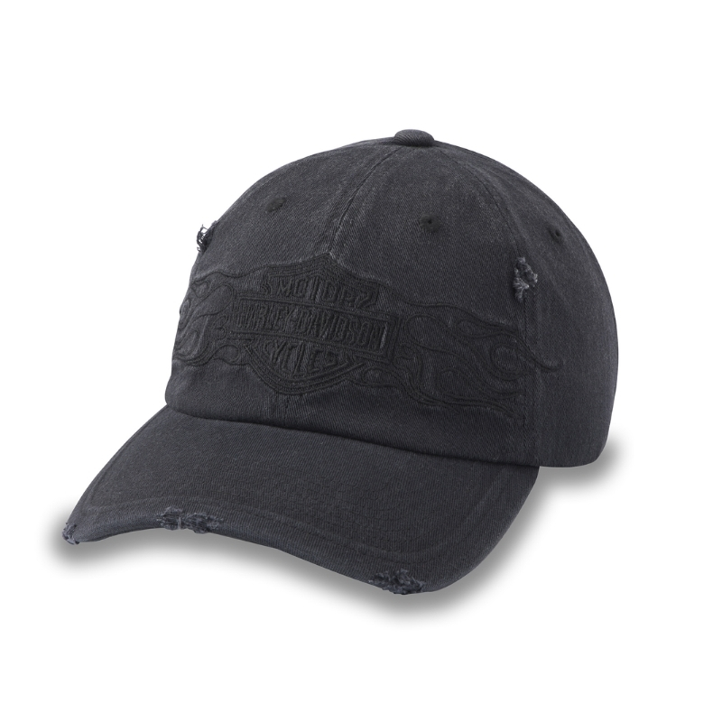 lying Lap Distressed Stretch-Fit Cap