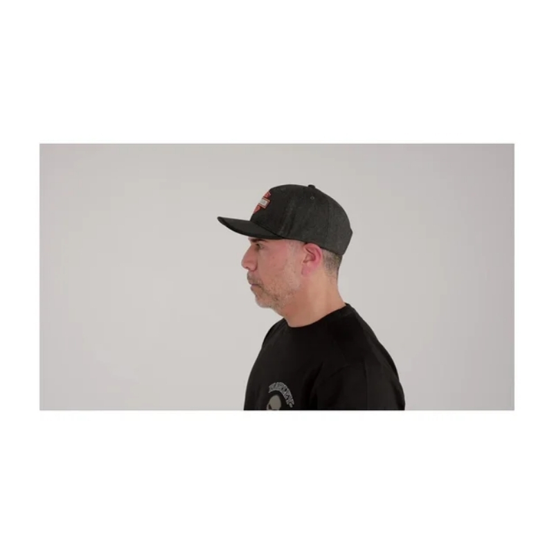Bar & Shield Wool Strapback Cap