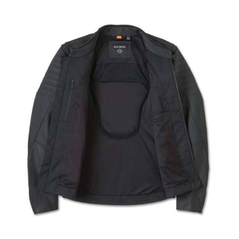 Willie G Skull Graphic Leather Riding Jacket