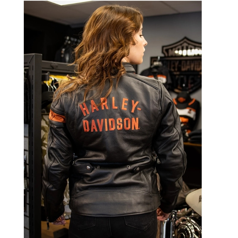 Women's Hwy-100 Waterproof Leather Jacket