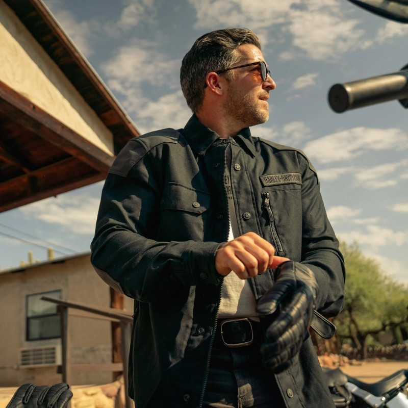 Willie G Skull Graphic Operative 2.0 Riding Shirt Jacket