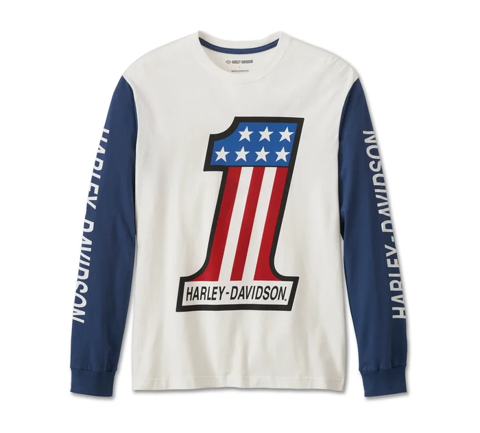 Men's #1 Racing Long Sleeve Tee