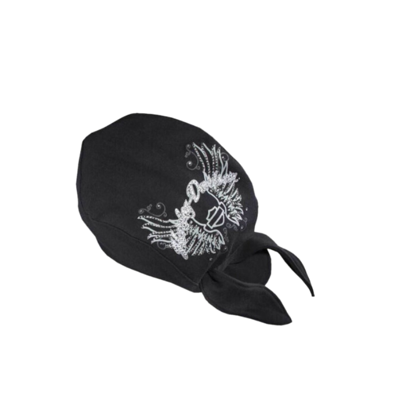 Women's Rhinestone Wing Skull Cap Headwrap Women's Rhinestone Wing Skull Cap Headwrap