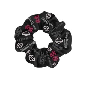 Women's H-D Script Hair Scrunchie